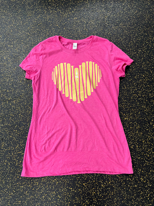 Pink Pauer of Heart Tee