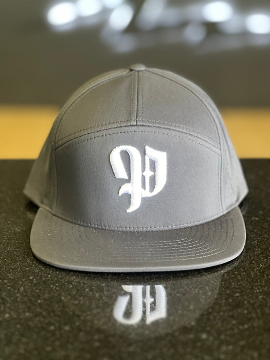 Pauer English Black 7panel SnapBack