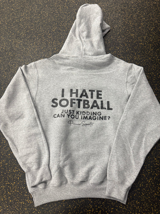 I Love Softball Pauer Sports Hoodie