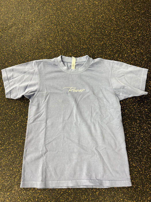 Cursive Pauer Oversized Grape Ice Tee