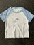 Women’s CropTop Double Bolt Tee - Blue