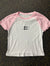 Women’s CropTop Double Bolt Tee - Pink