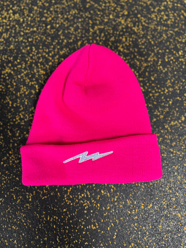 Pauer Bolt Pink Beanie