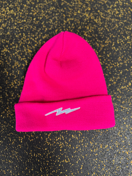 Pauer Bolt Pink Beanie