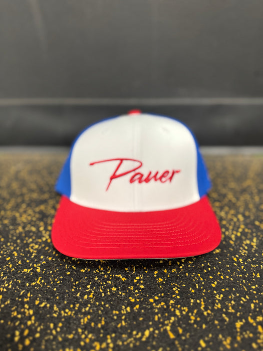 Cursive Pauer USA Hat