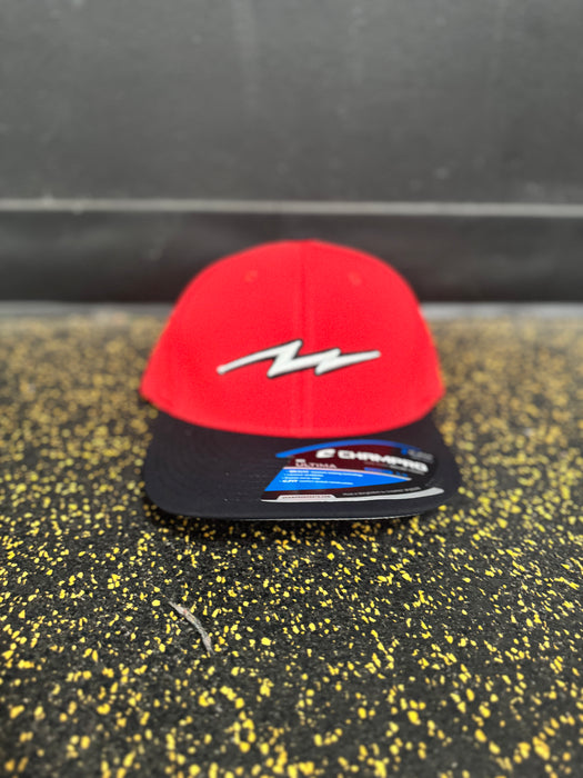 Pauer Bolt Red n Black Hat