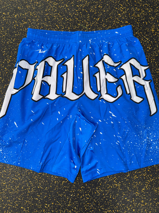 Royal Splatter Pauer Graphic Shorts