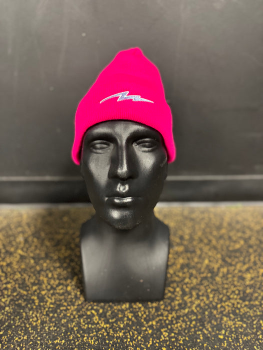 Pauer Bolt Pink Beanie