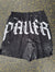 Black Splatter Pauer Graphic Shorts