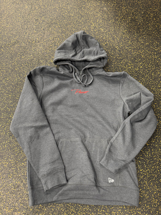 Cursive Pauer Heather Navy Hoodie