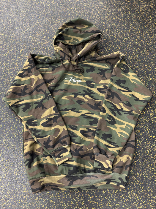 Cursive Pauer Camo Hoodie