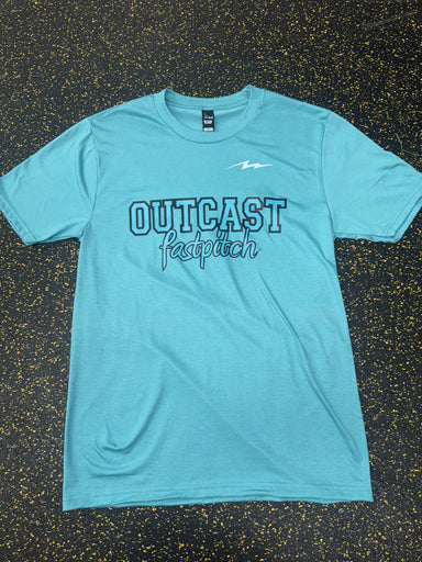 Teal Rush Outcast Fastpitch Tee