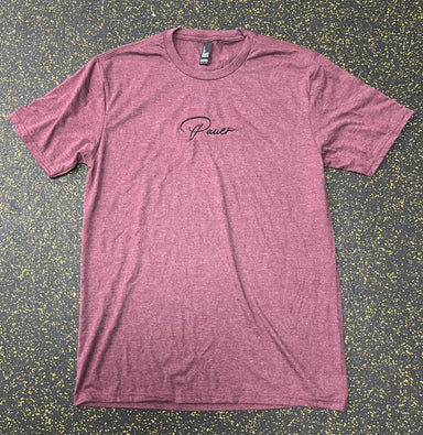 Maroon Script Pauer Tee