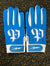 Youth Bold English Baby Blue Pauer Batting Gloves
