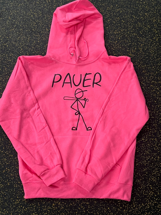 Pink Stickman Pauer Hoodie