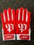 Bold English Red Pauer Batting Gloves