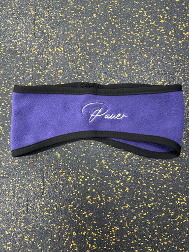 Script Pauer Purple Fleece Headband
