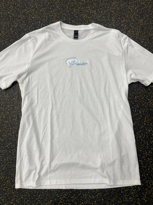 Script White Pauer tee