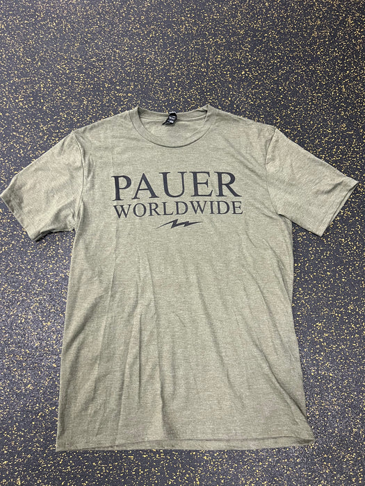Military Green Pauer Wolrdwide Tee