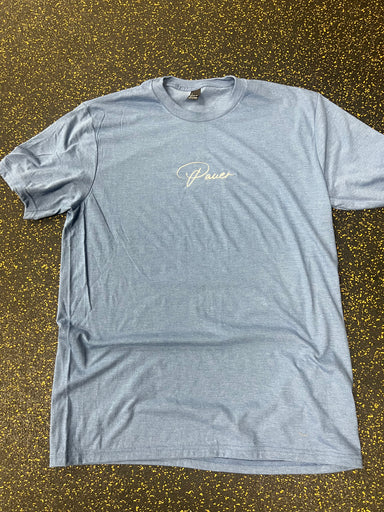 Blue Frost Script Pauer Tee