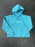 Hooded Mint Crop Top Script logo