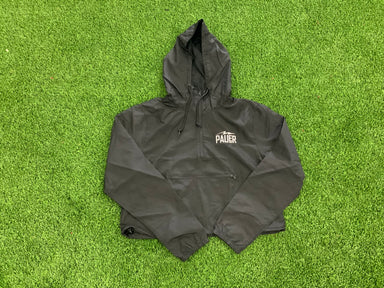 Pauer Black Bolt Long Sleeve 1/4 Zip Crop