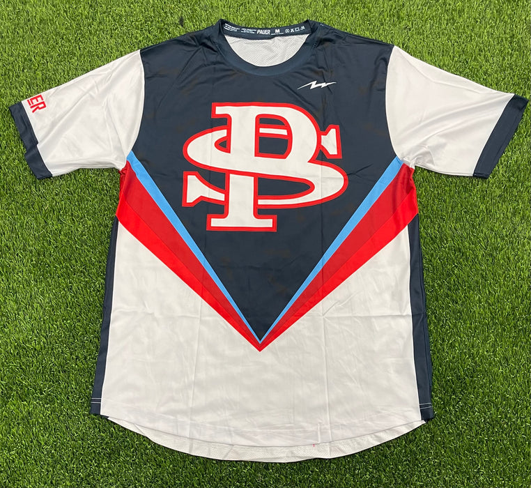 Pauer PS On Point White/Navy Jersey