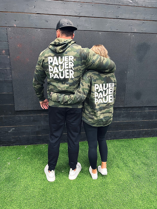 Pauer Camo Performance Unisex Lightweight Hooded Sweatshirt