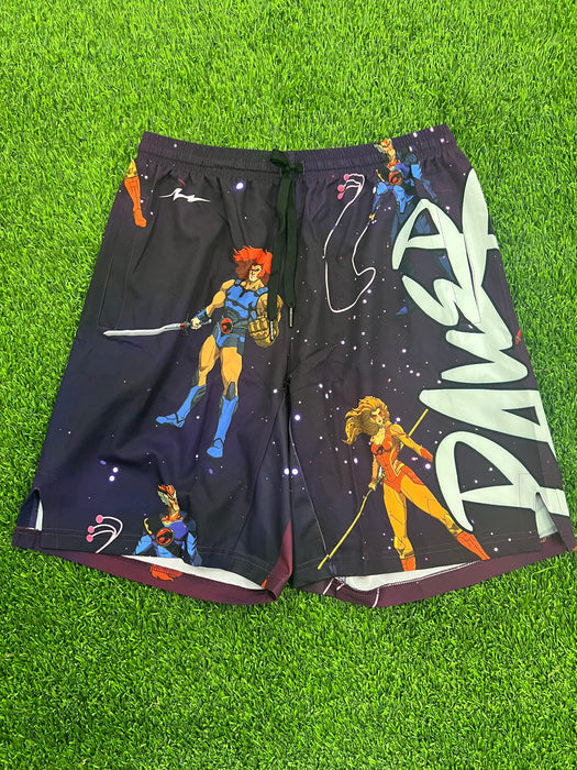Pauer Cats HOOOO! Graphic Shorts