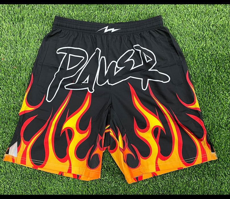 Pauer Flames Sport-Stretch Graphic Short