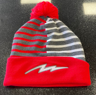 Pauer Bolt Beanie Red/Grey