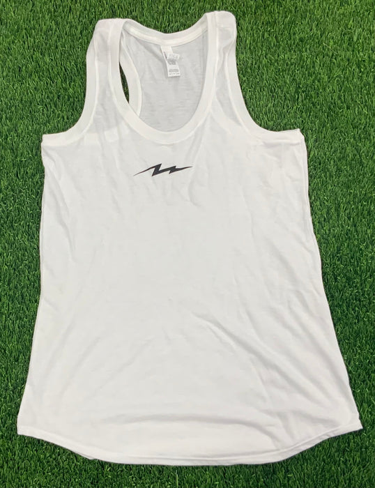 Pauer Bolt White Women’s Tanks