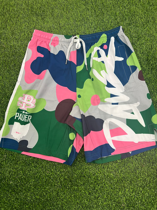Pauer Logos Camo Graphic Shorts