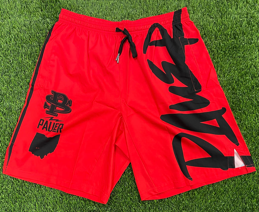 Pauer Logos Sport-Stretch Graphic Short Red